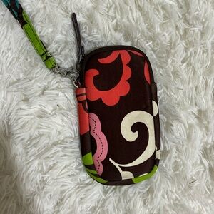 Vera Bradley Floral Pattern Wristlet Pouch
